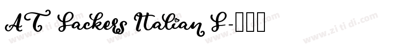AT Sackers Italian S字体转换